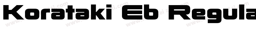 Korataki Eb Regular字体转换